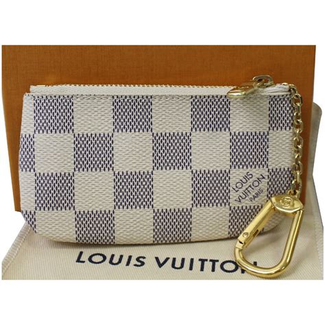 lv damier azur key pouch|louis vuitton key pouch stock.